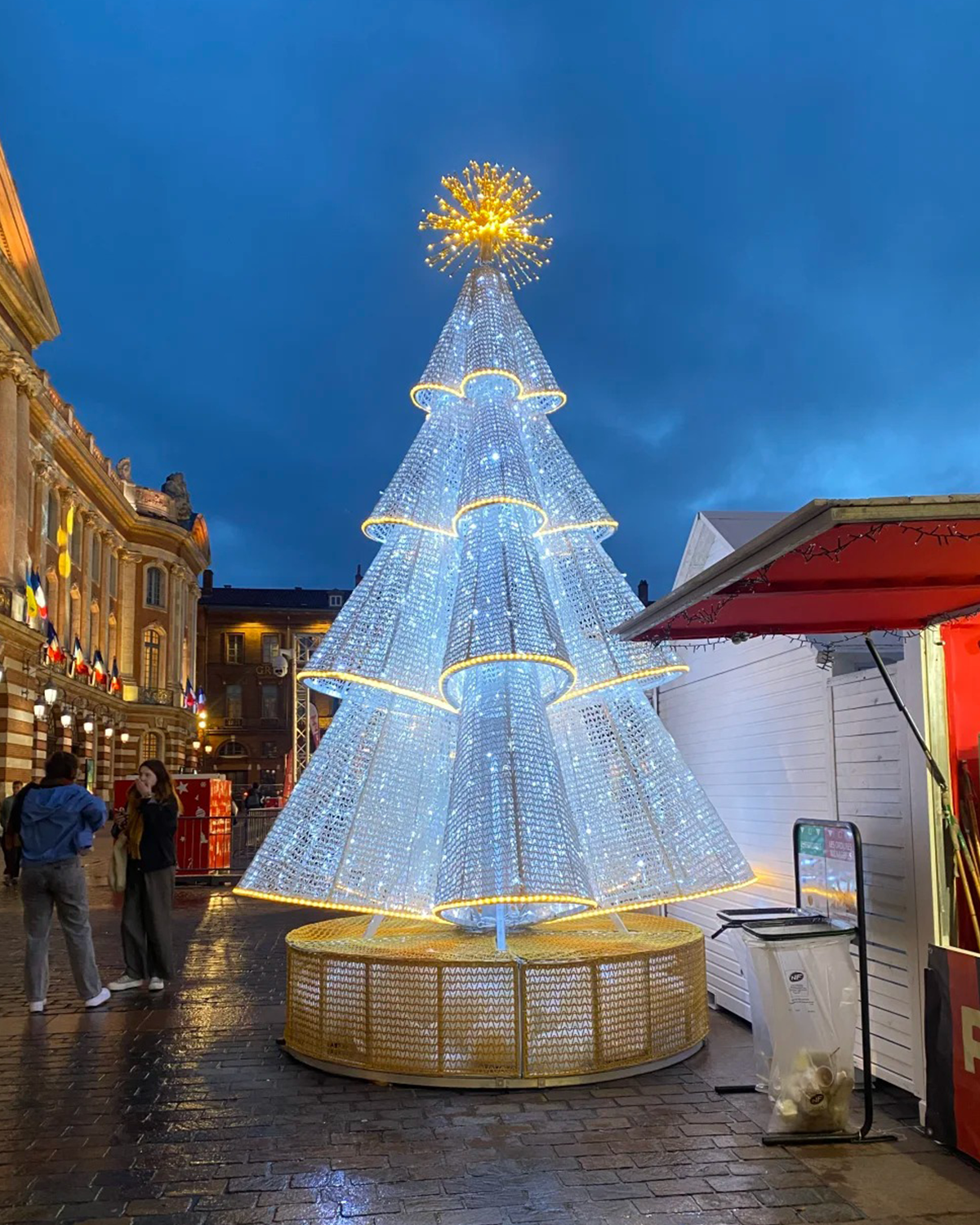 Giant Multi-Tiered LED Mesh Christmas Tree - 6M(20FT) / 10M(33FT) / 15M(50FT) & Custom Sizes